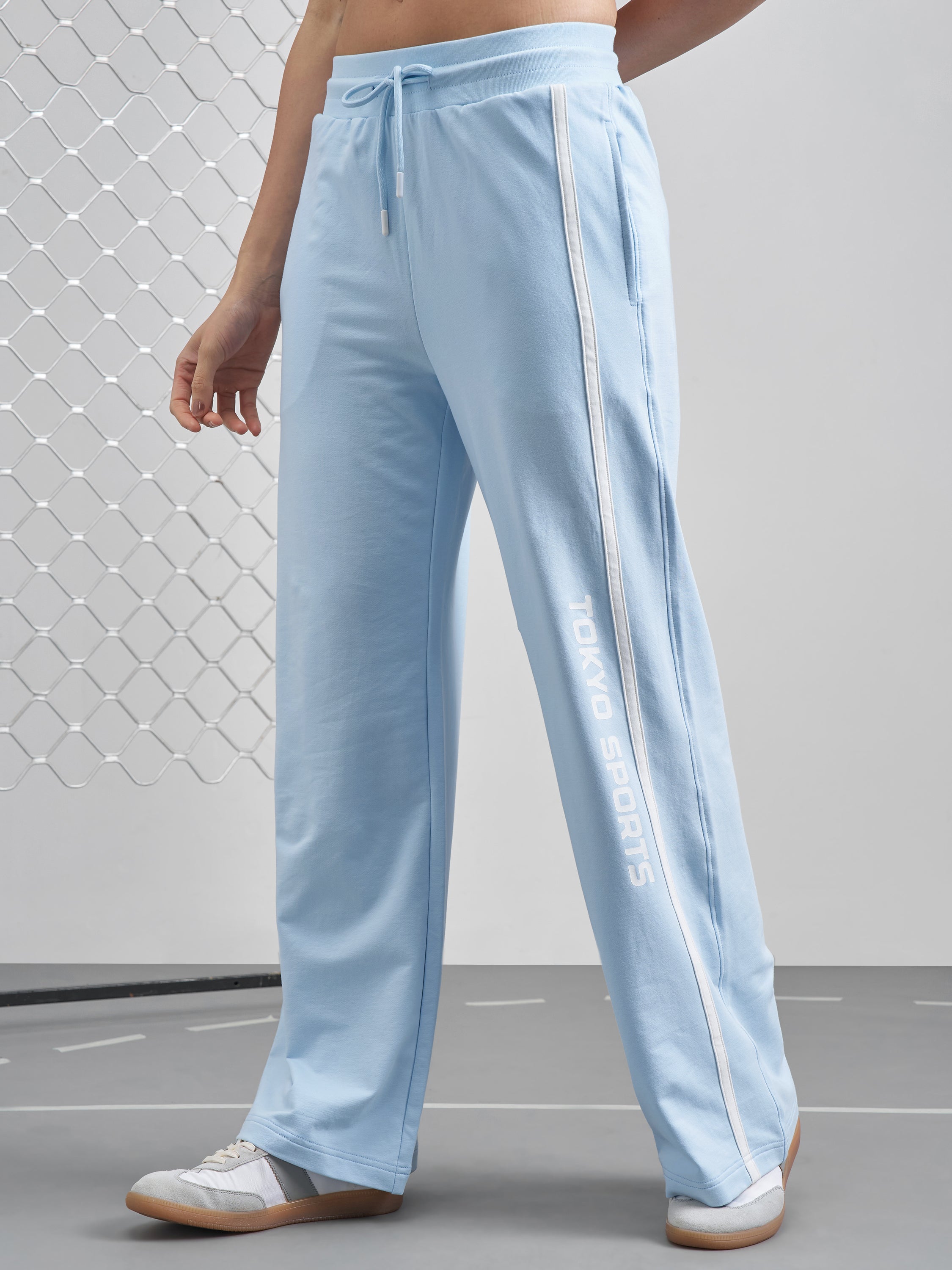 Street By Tokyo Talkies Women Blue Regular Fit Track Pant - Blue - Image 4