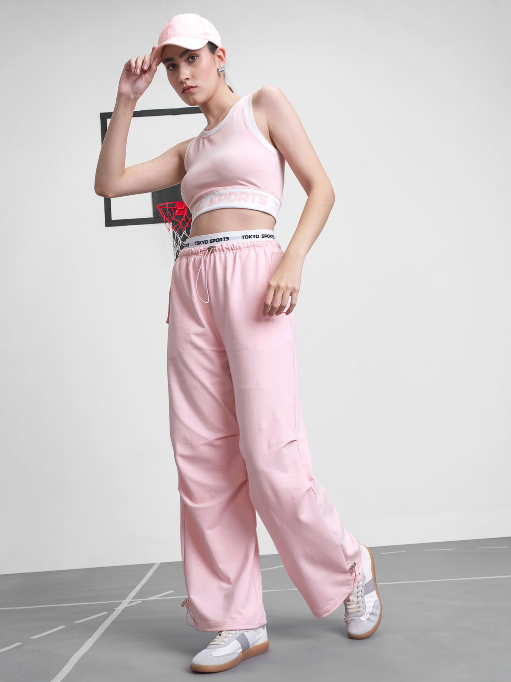 Street By Tokyo Talkies Women Pink Regular Fit Track Pant - Pink - Image 2