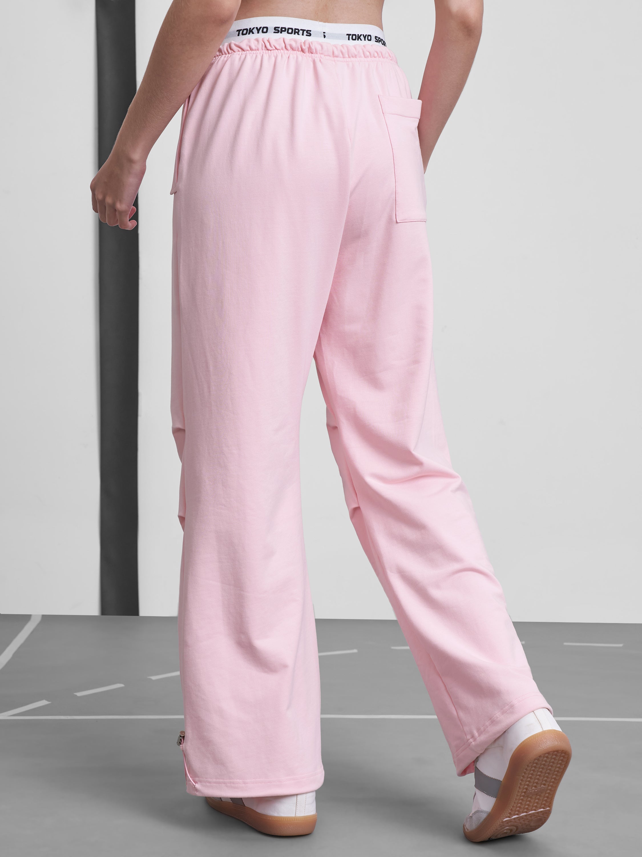 Street By Tokyo Talkies Women Pink Regular Fit Track Pant - Pink - Image 3