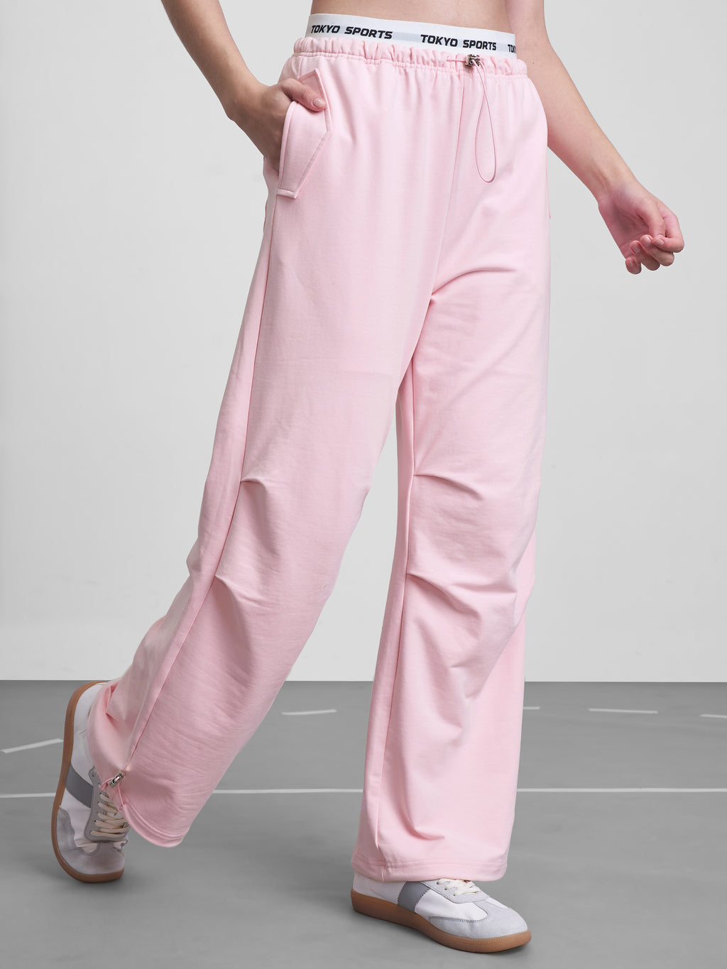 Street By Tokyo Talkies Women Pink Regular Fit Track Pant - Pink - Image 6