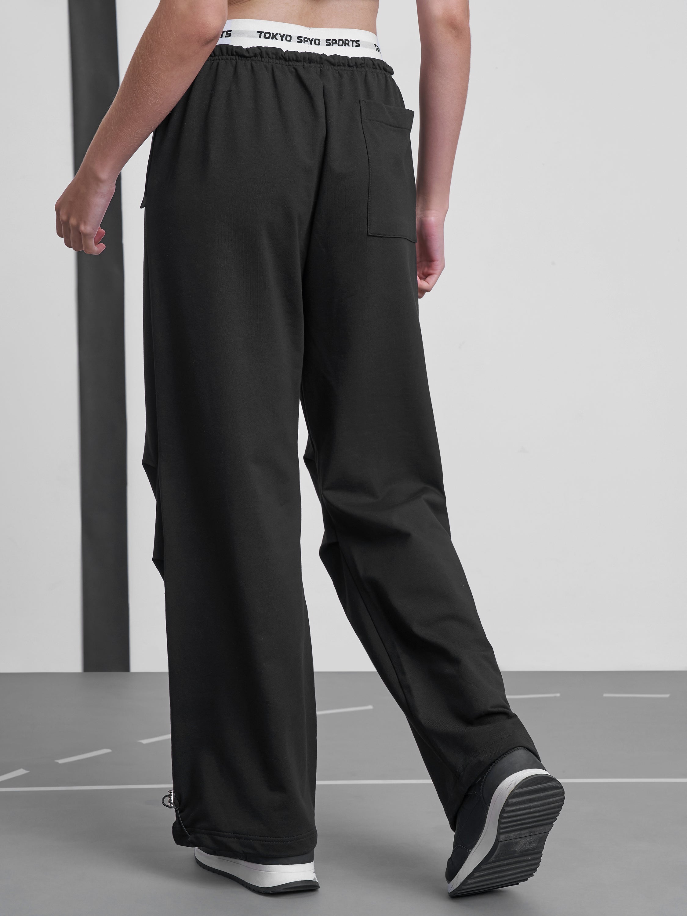Street By Tokyo Talkies Women Black Regular Fit Track Pant - Black - Image 3