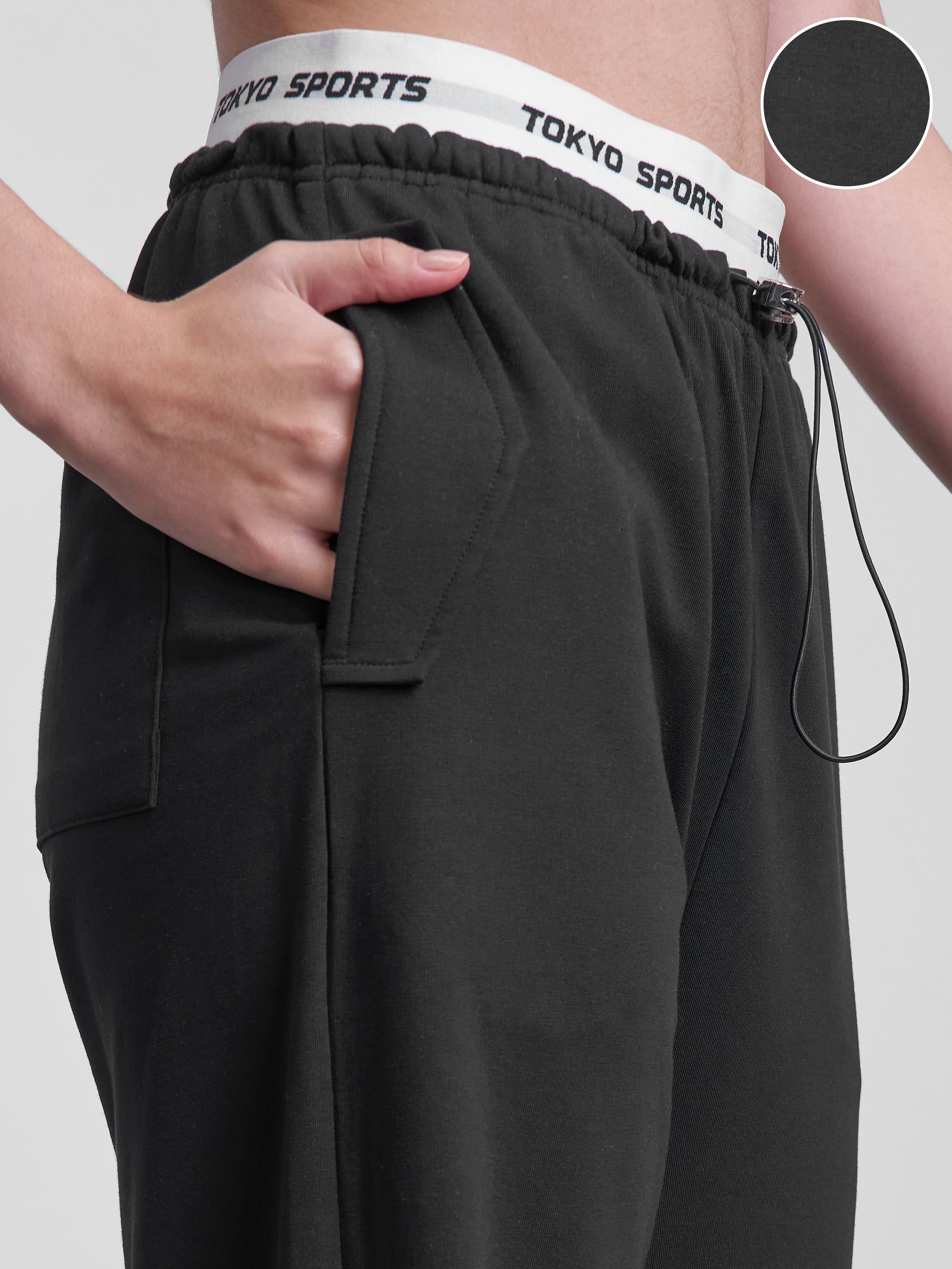 Street By Tokyo Talkies Women Black Regular Fit Track Pant - Black - Image 5