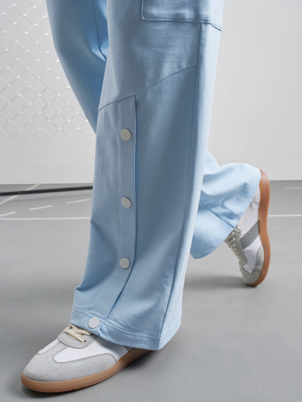 Street By Tokyo Talkies Women Blue Relaxed Fit Track Pant - Blue - Image 7