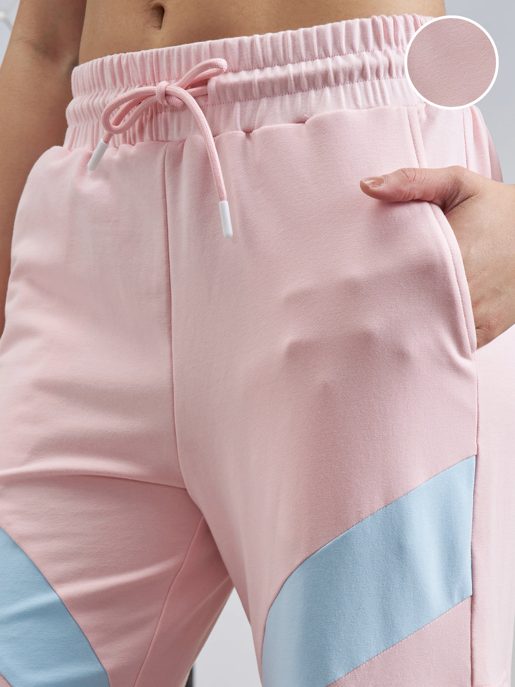 Street By Tokyo Talkies Women Pink Relaxed Fit Track Pant - Pink - Image 5