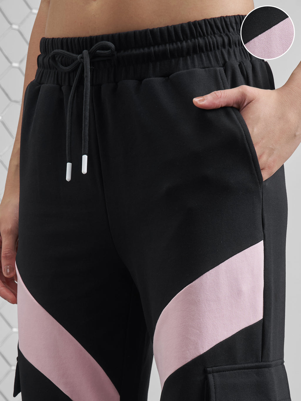 Street By Tokyo Talkies Women Black Relaxed Fit Track Pant - Black - Image 5