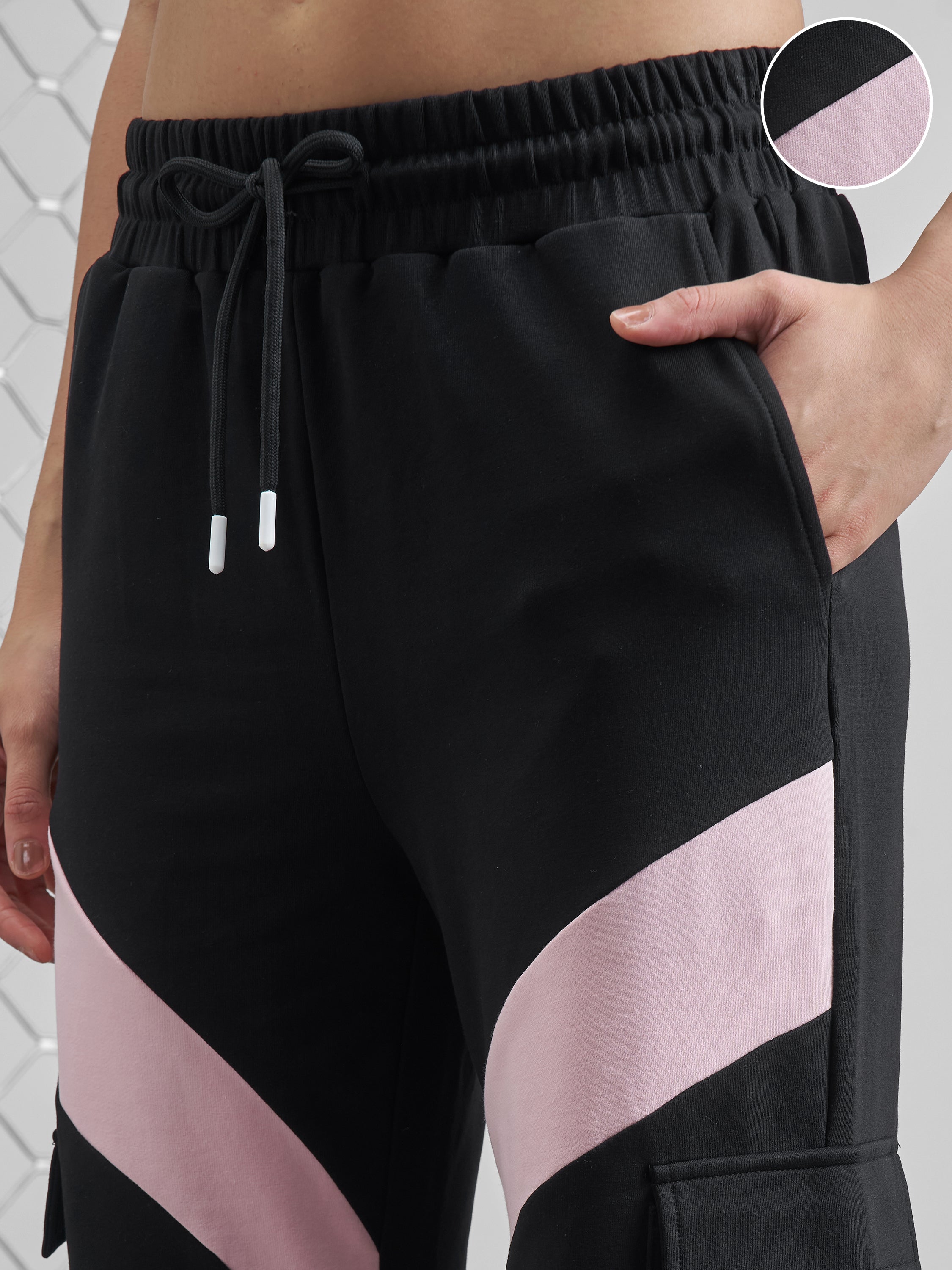 Street By Tokyo Talkies Women Black Relaxed Fit Track Pant - Black - Image 5