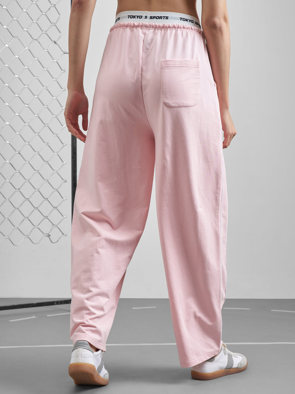 Street By Tokyo Talkies Women Pink Relaxed Fit Track Pant - Pink - Image 3