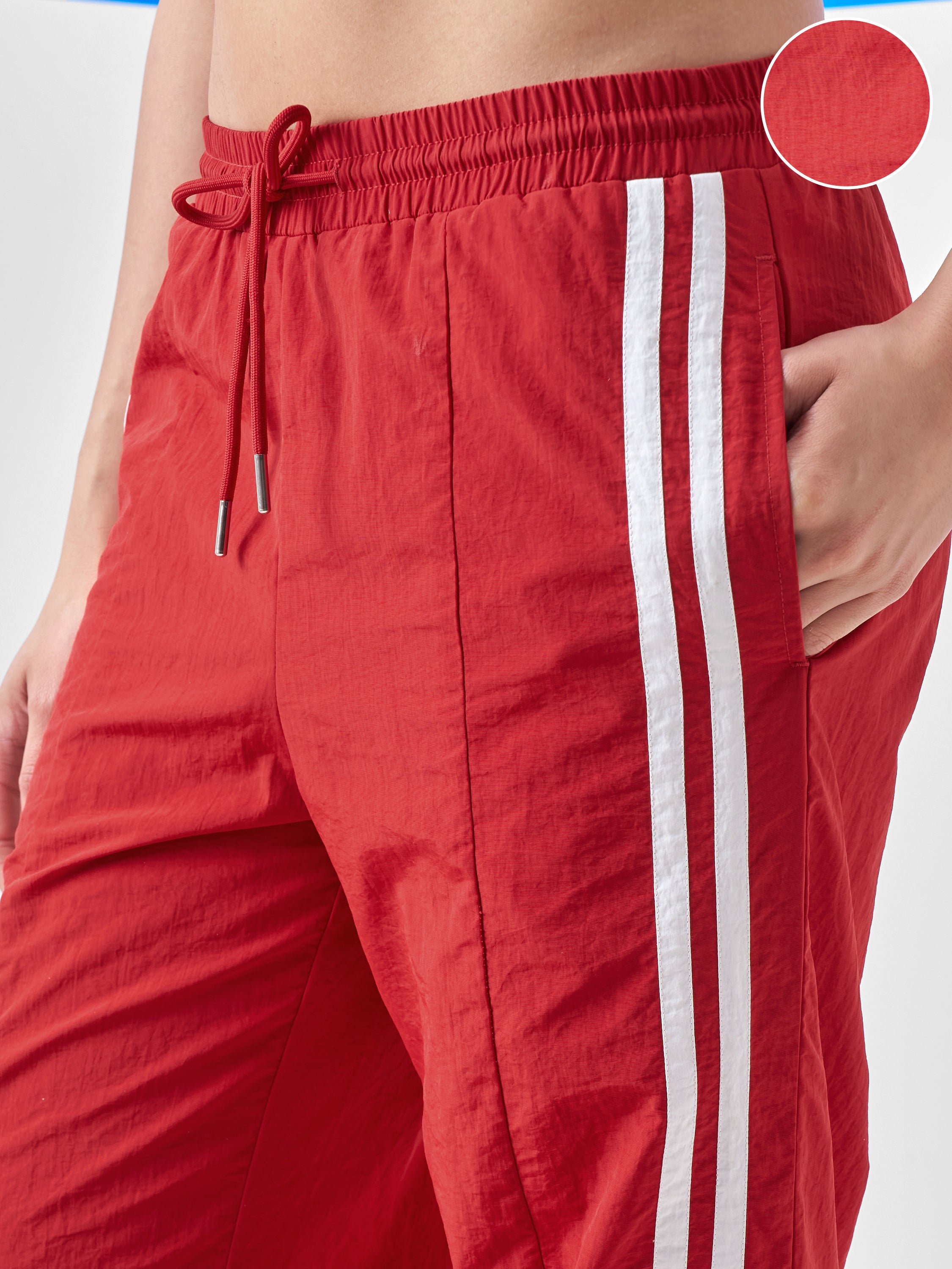 Street By Tokyo Talkies Women Red Bootcut Track Pant - Red - Image 5