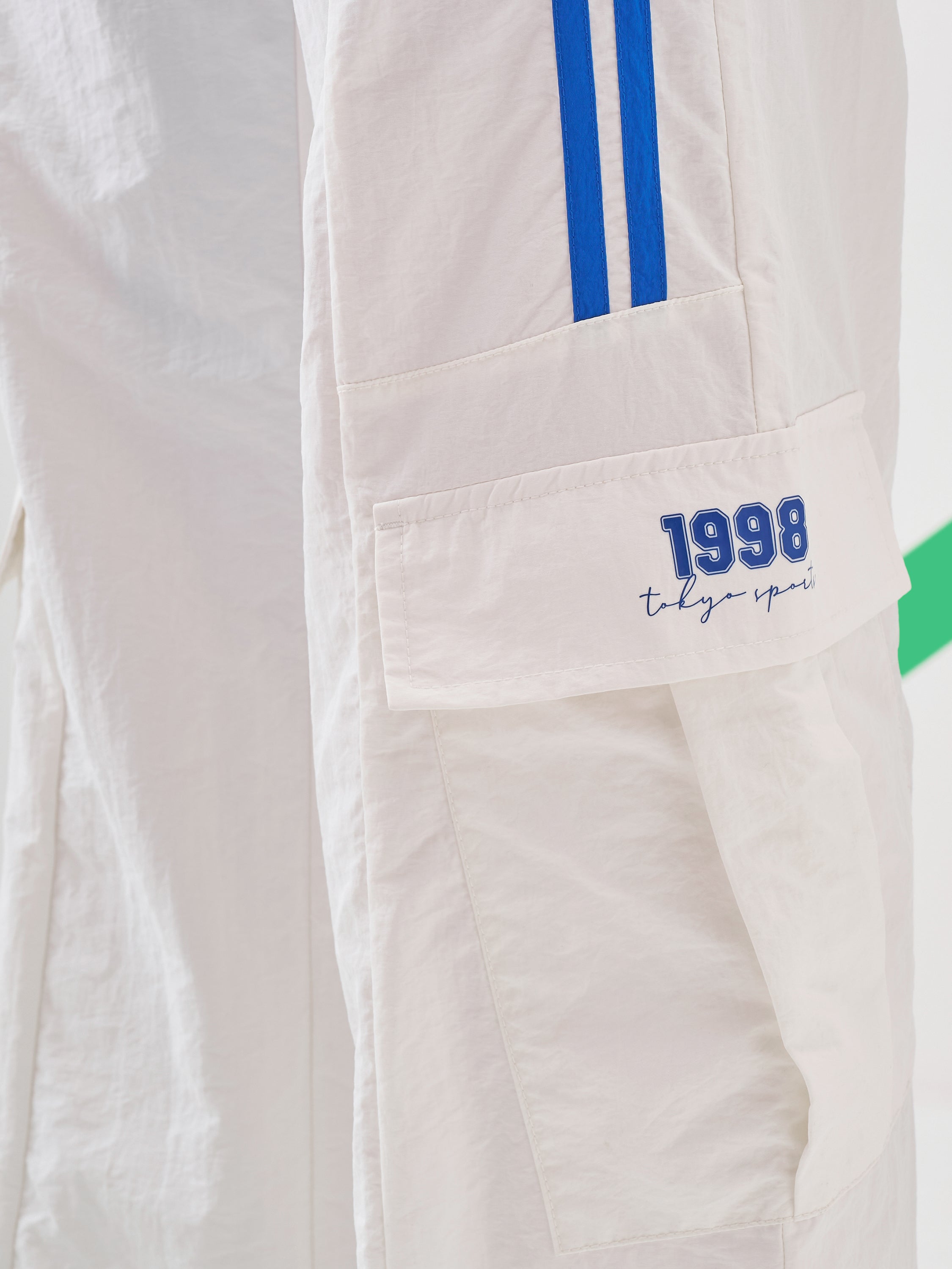 Street By Tokyo Talkies Women White Loose Fit Track Pant - White - Image 7