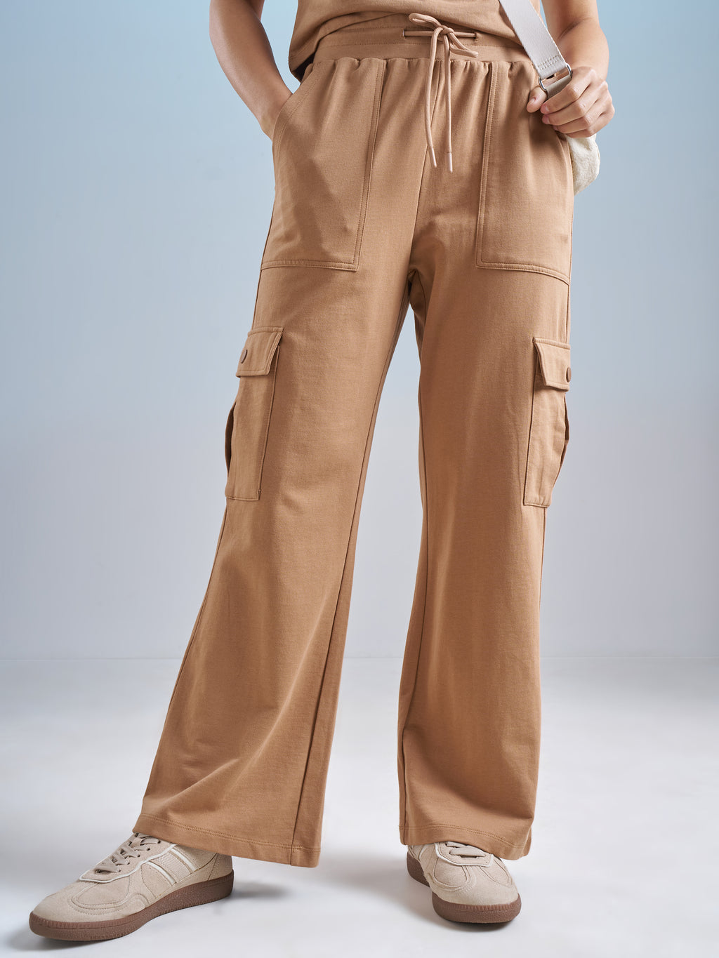 Street By Tokyo Talkies Women Brown Regular Fit Track Pant - Brown - Image 1