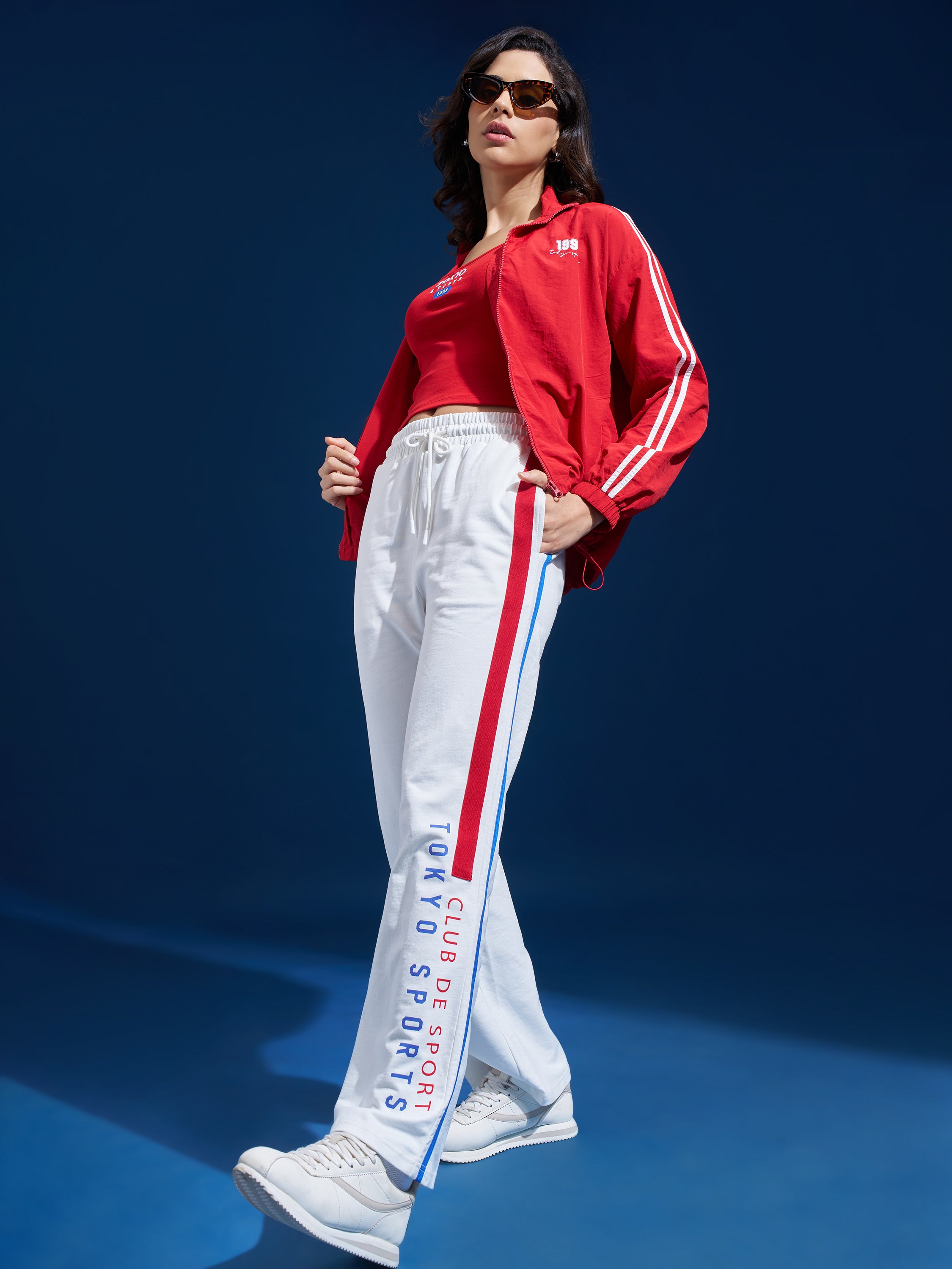 Street By Tokyo Talkies Women White Regular Fit Track Pant - White - Image 2