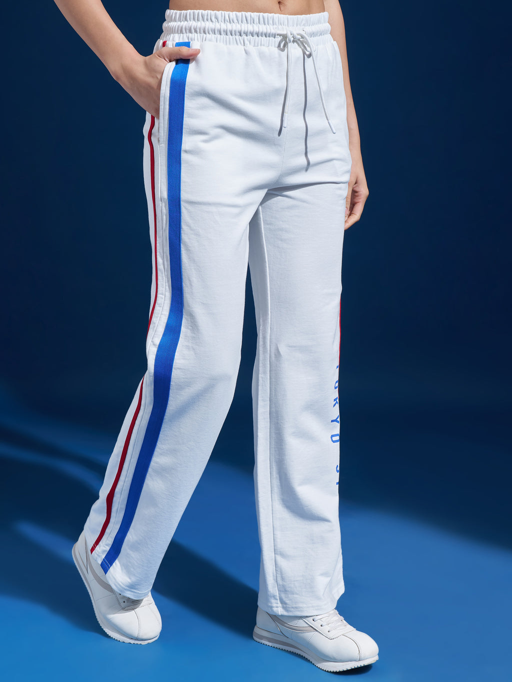 Street By Tokyo Talkies Women White Regular Fit Track Pant - White - Image 6