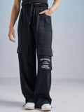 Street By Tokyo Talkies Women Black Regular Fit Track Pant - Black - Image 1