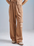 Street By Tokyo Talkies Women Brown Regular Fit Track Pant - Brown - Image 1