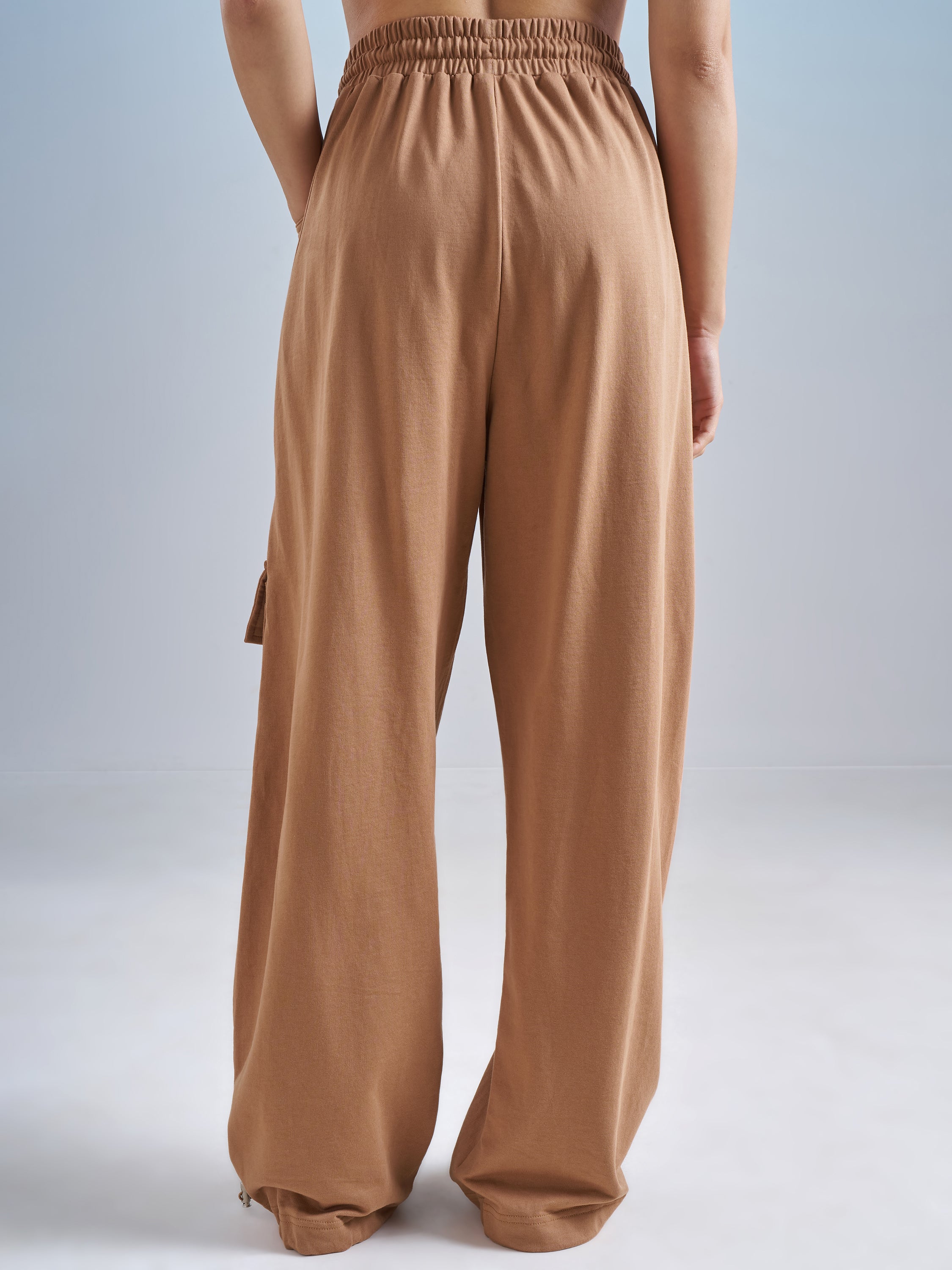 Street By Tokyo Talkies Women Brown Regular Fit Track Pant - Brown - Image 3
