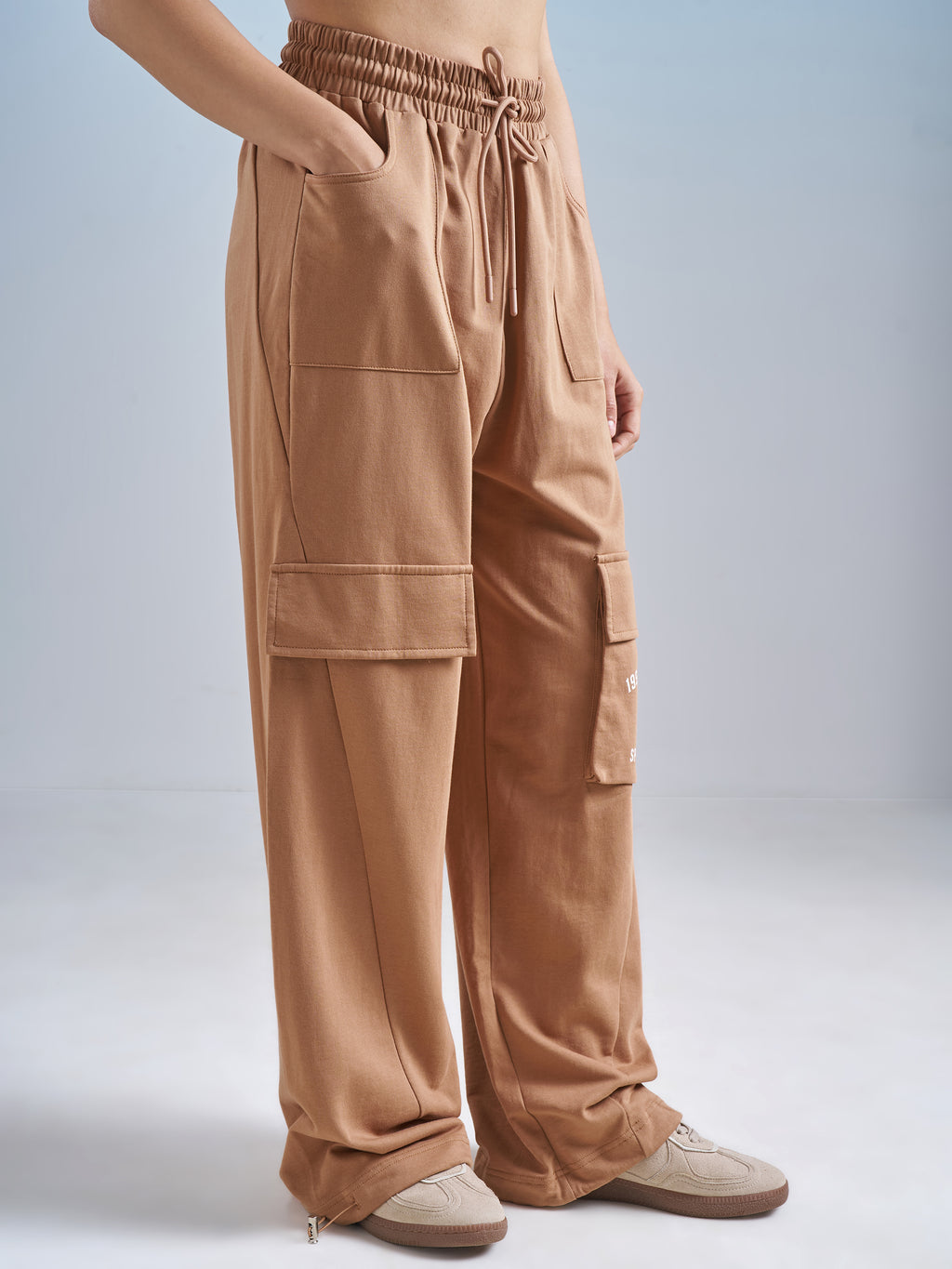 Street By Tokyo Talkies Women Brown Regular Fit Track Pant - Brown - Image 6