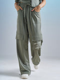 Street By Tokyo Talkies Women Olive Regular Fit Track Pant - Olive - Image 1