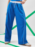 Street By Tokyo Talkies Women Blue Wide Leg Track Pant - Blue - Image 1