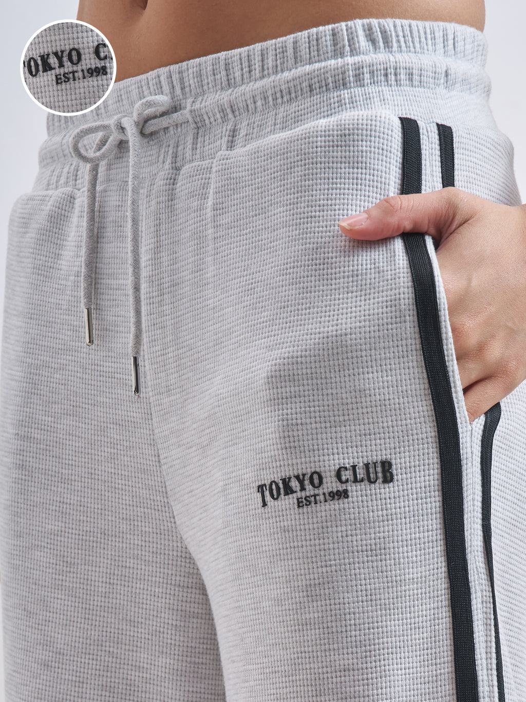 Street By Tokyo Talkies Women Grey Relaxed Fit Track Pant - Grey - Image 5