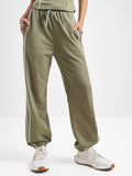 Street By Tokyo Talkies Women Olive Baggy Track Pant - Olive - Image 1