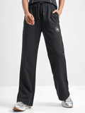 Street By Tokyo Talkies Women Black Baggy Track Pant - Black - Image 1