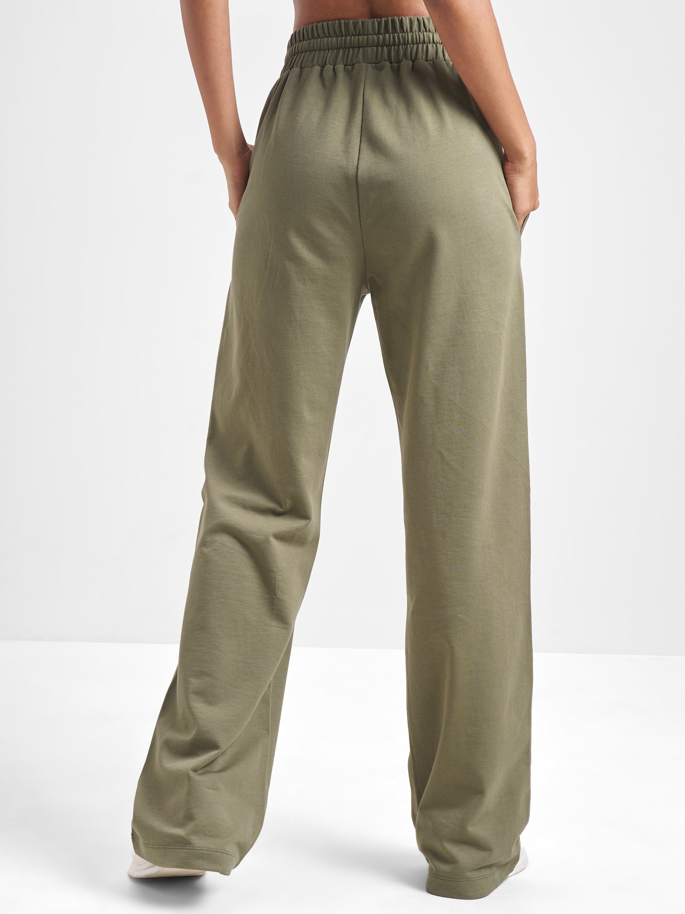 Street By Tokyo Talkies Women Olive Baggy Track Pant - Olive - Image 5