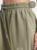 Street By Tokyo Talkies Women Olive Baggy Track Pant - Olive - Image 1