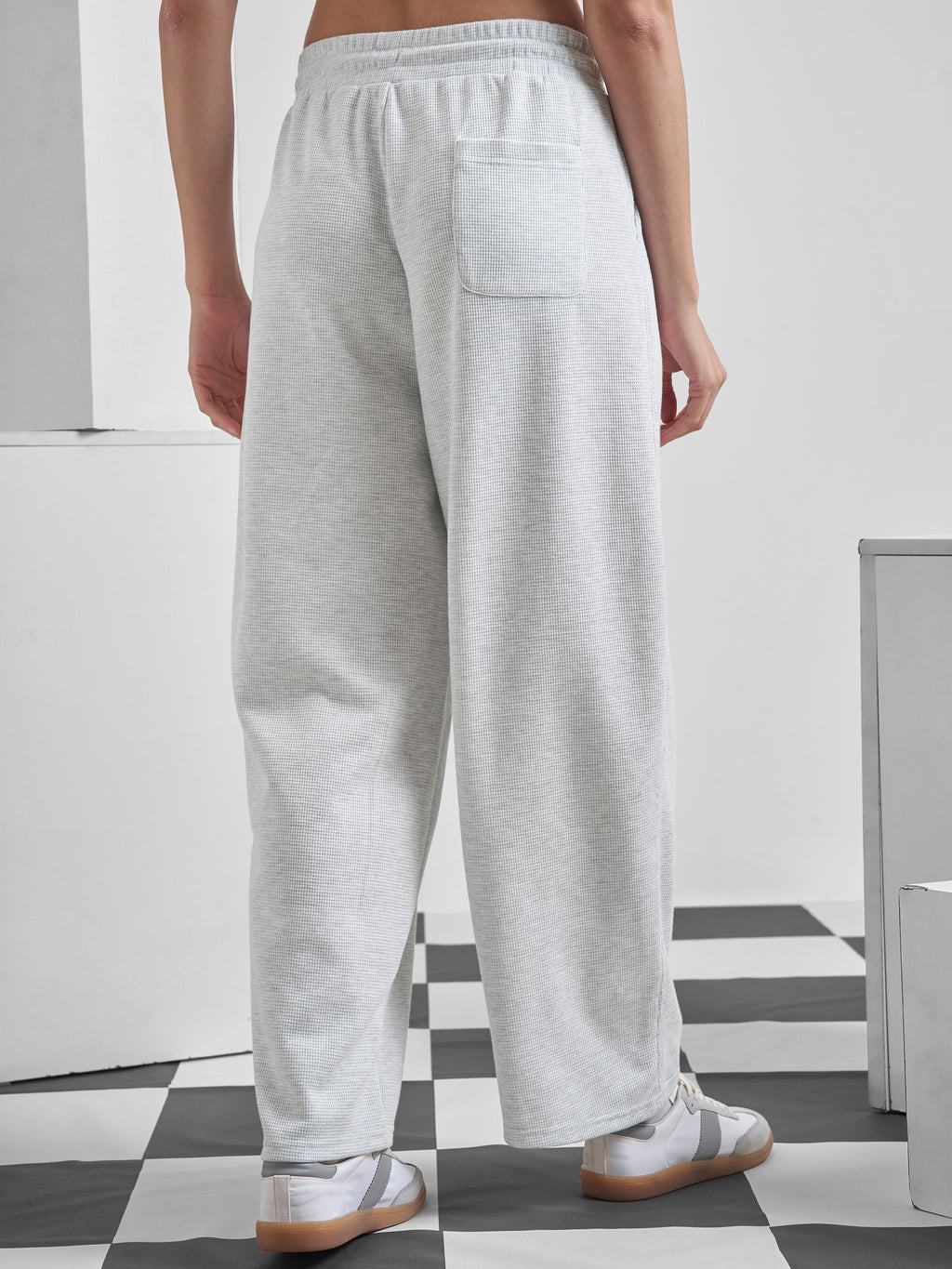 Street By Tokyo Talkies Women Grey Relaxed Fit Track Pant - Grey - Image 3