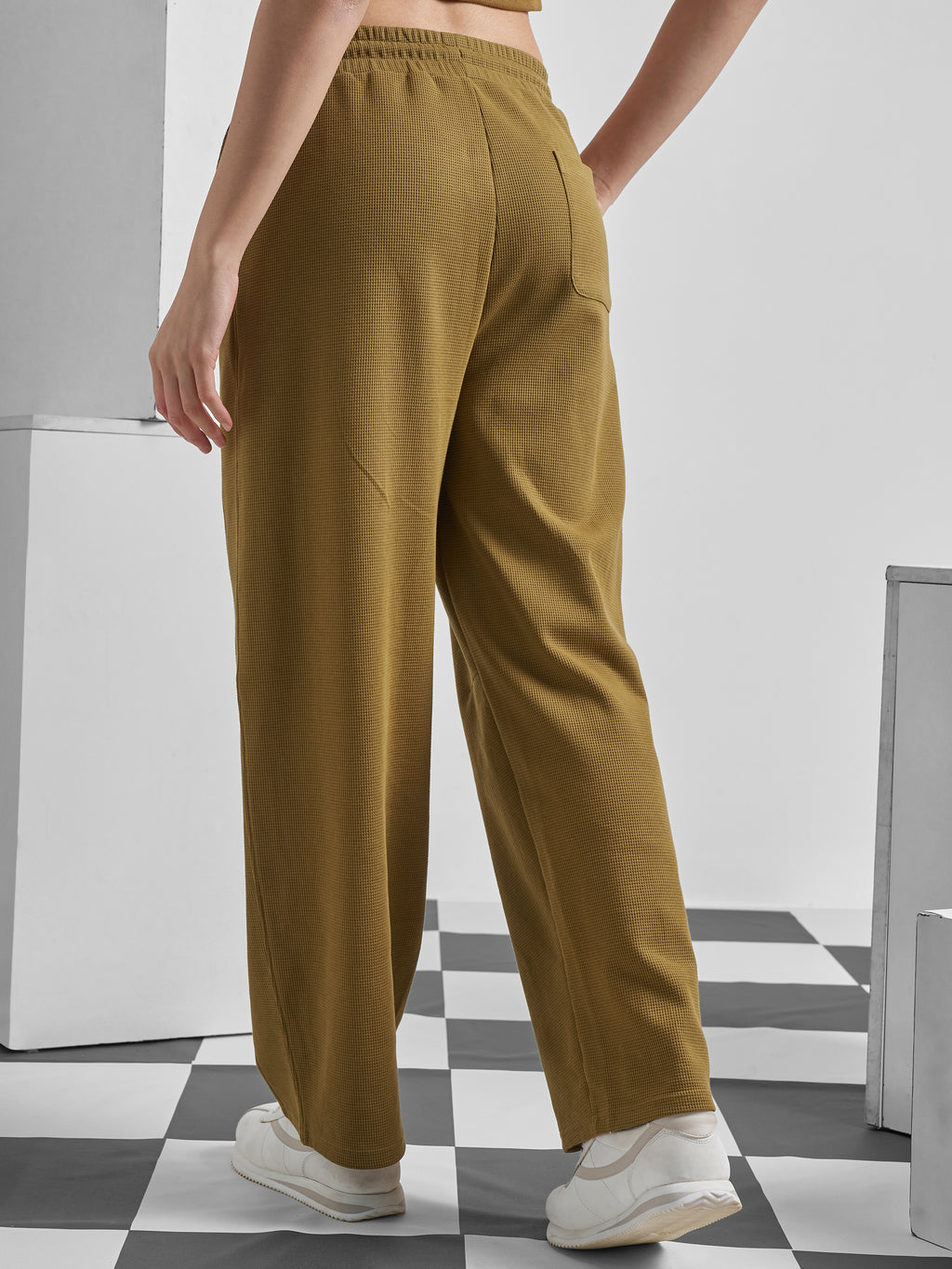 Street By Tokyo Talkies Women Brown Relaxed Fit Track Pant - Brown - Image 3