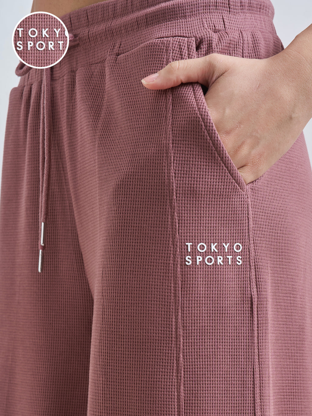 Street By Tokyo Talkies Women Mauve Relaxed Fit Track Pant - Mauve - Image 5