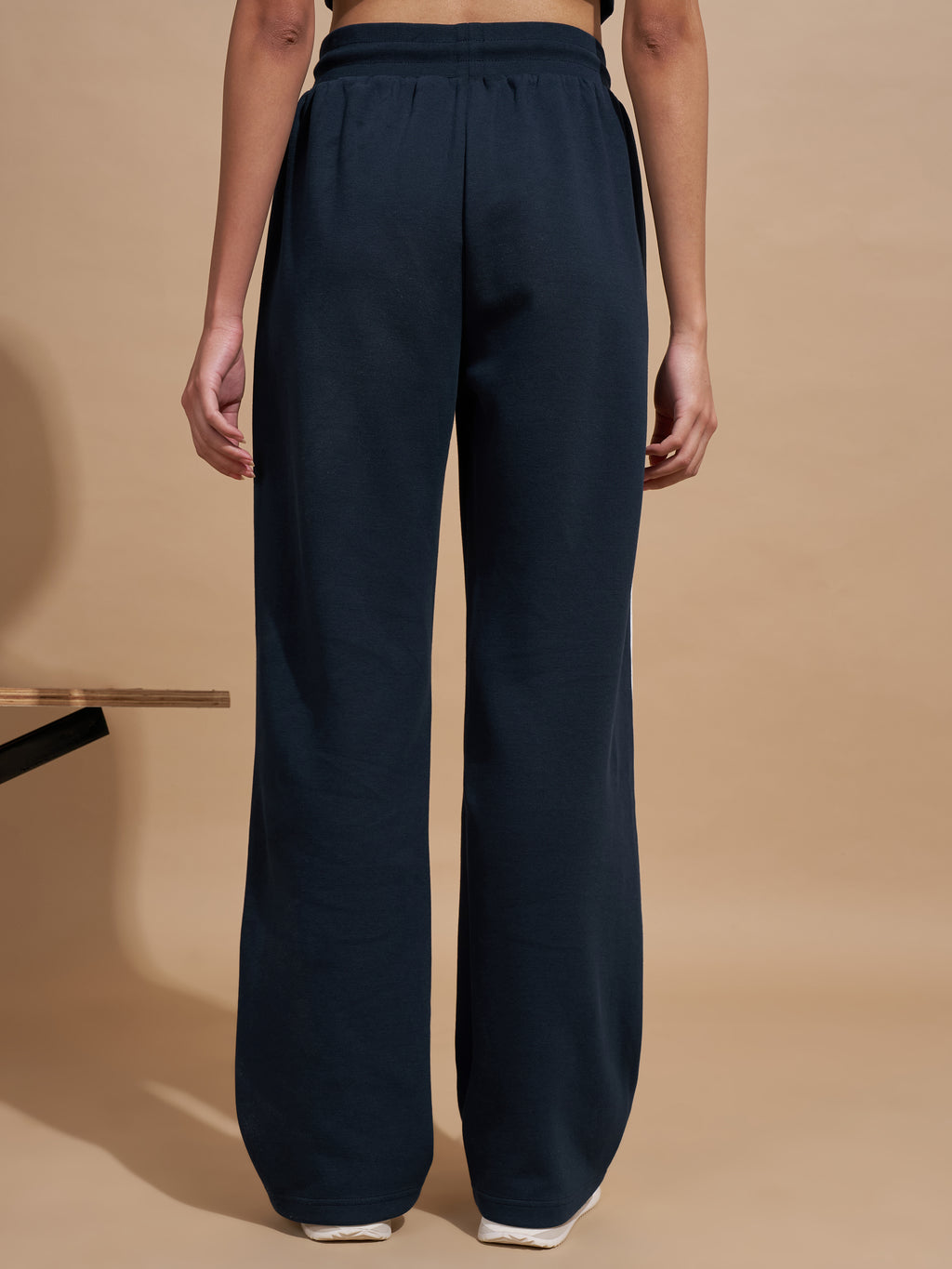 Tokyo Talkies Women Navy Blue Relaxed Fit Track Pant