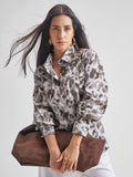 Tokyo Talkies Women Brown Printed Casual Shirt - Brown - Image 1