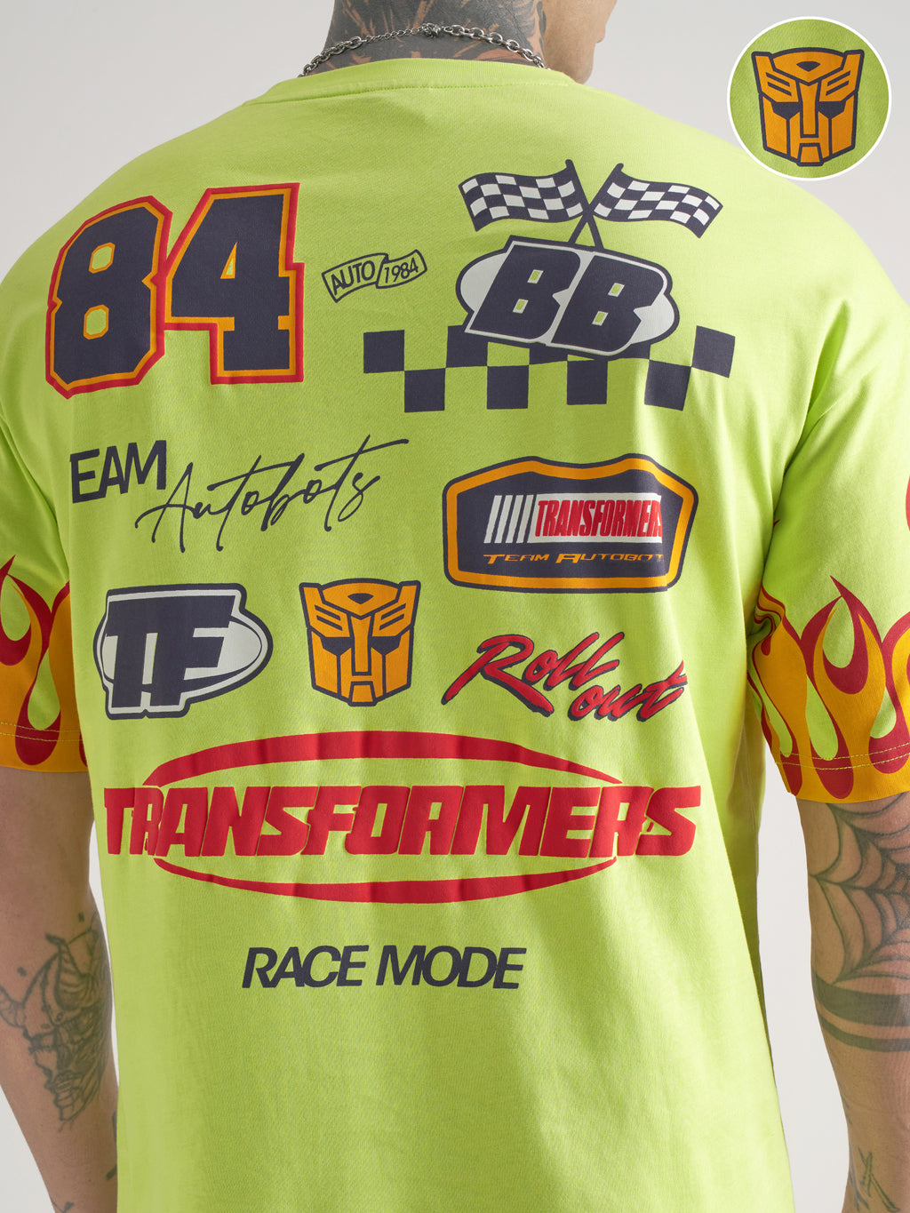 Highlander Men Green Transformers Printed Round Neck T-Shirt - Green - Image 5