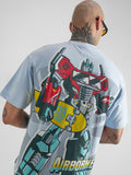Highlander Men Blue Transformers Printed Round Neck T-Shirt - Blue - Image 1