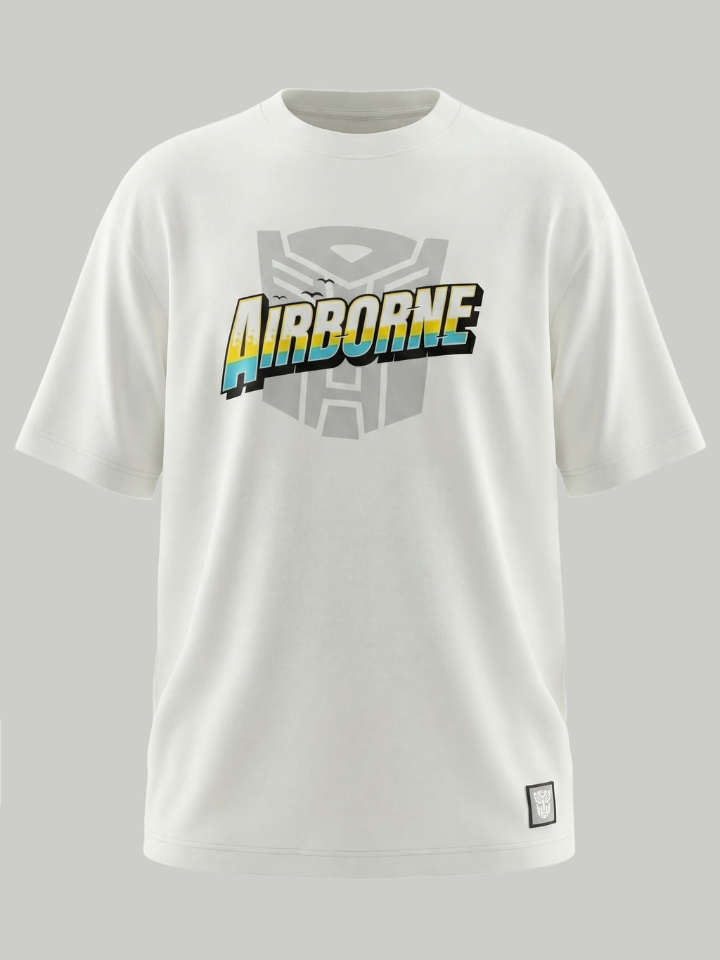 Highlander Men White Transformers Printed Round Neck T-Shirt - White - Image 8