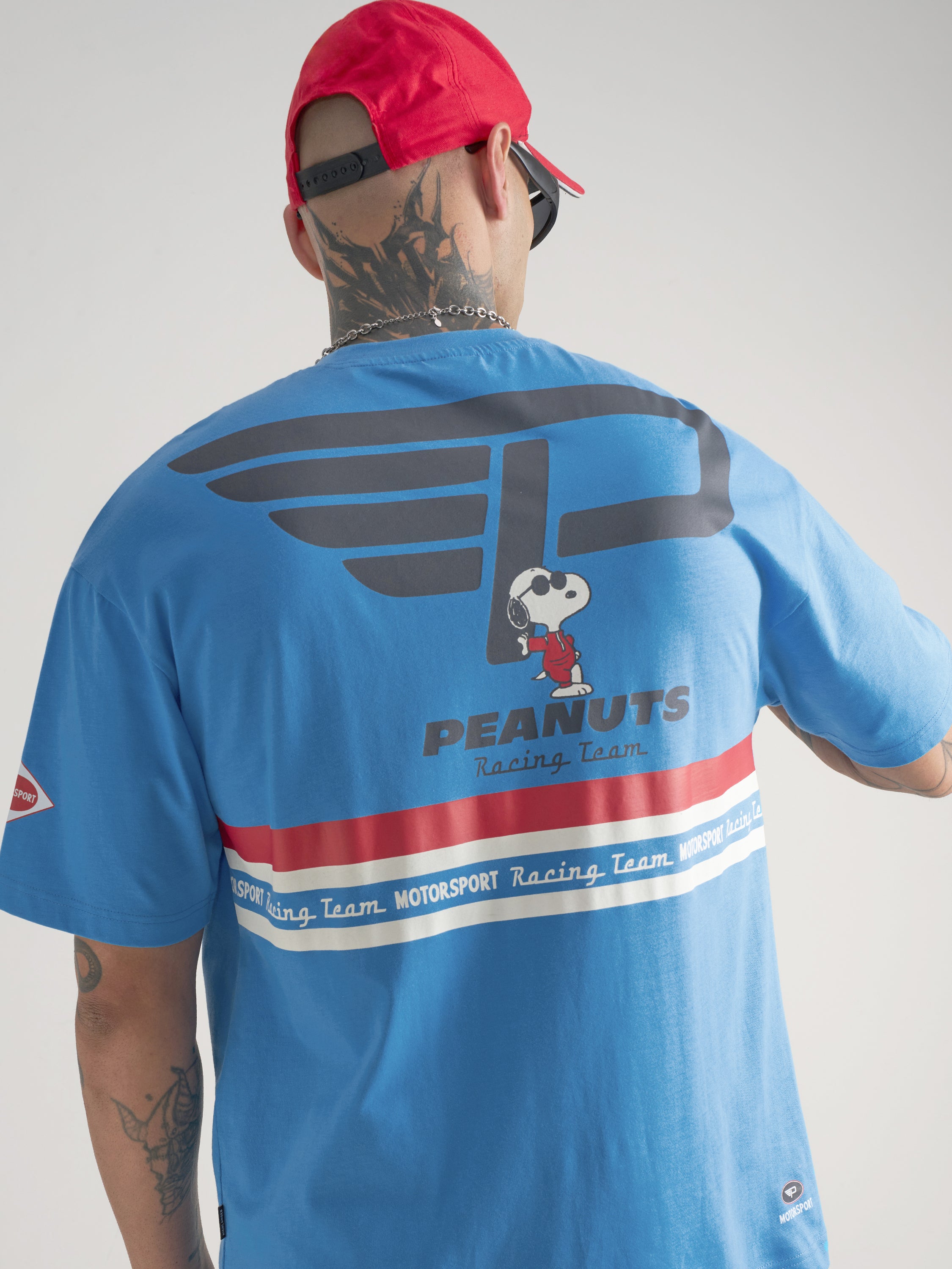 Highlander Men Blue Peanuts Printed Round Neck T-Shirt - Blue - Image 1