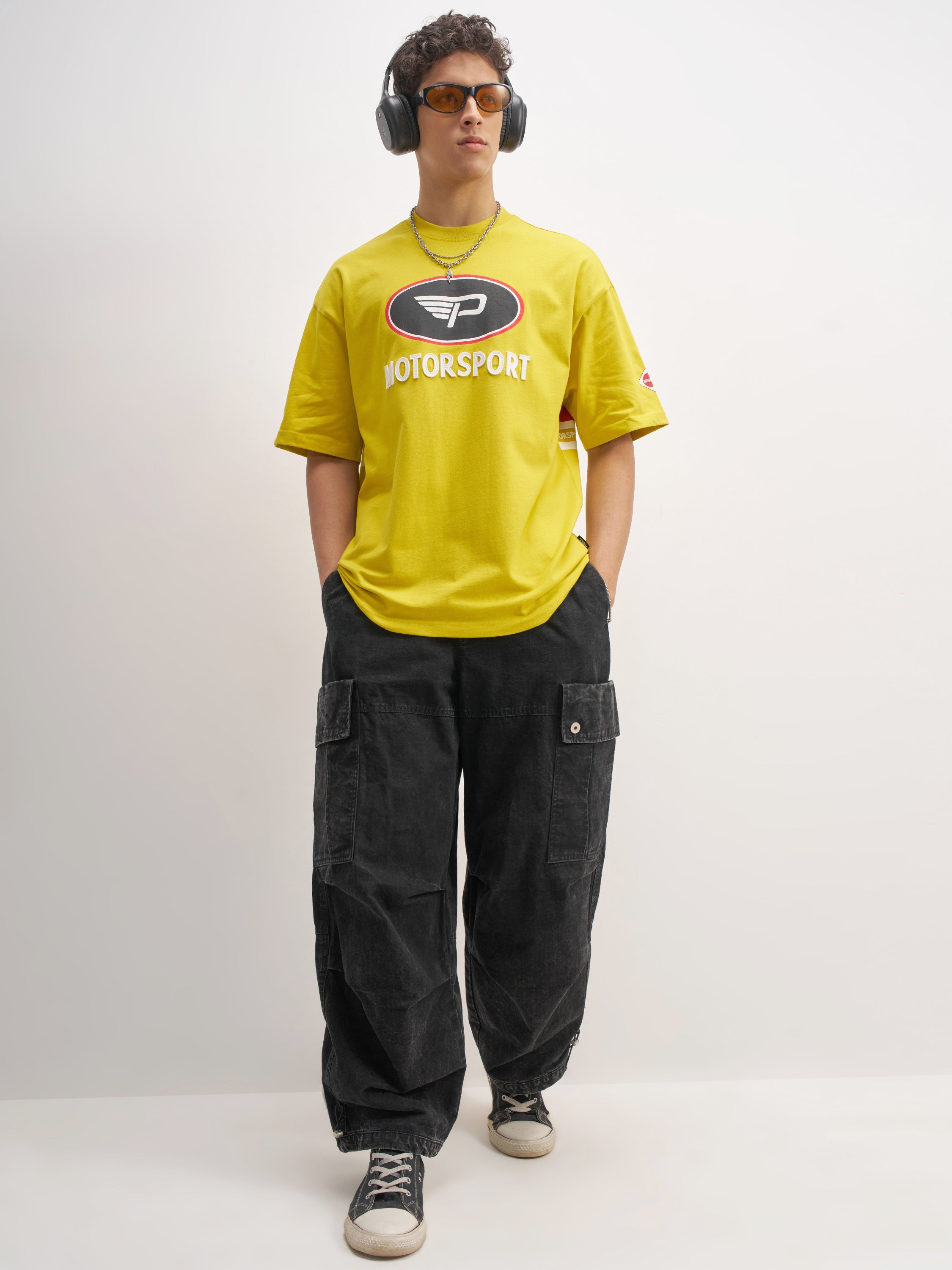 Highlander Men Yellow Peanuts Printed Round Neck T-Shirt - Yellow - Image 2