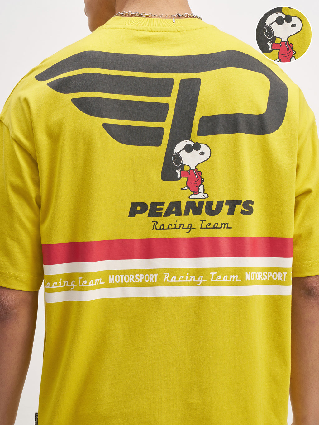 Highlander Men Yellow Peanuts Printed Round Neck T-Shirt - Yellow - Image 5
