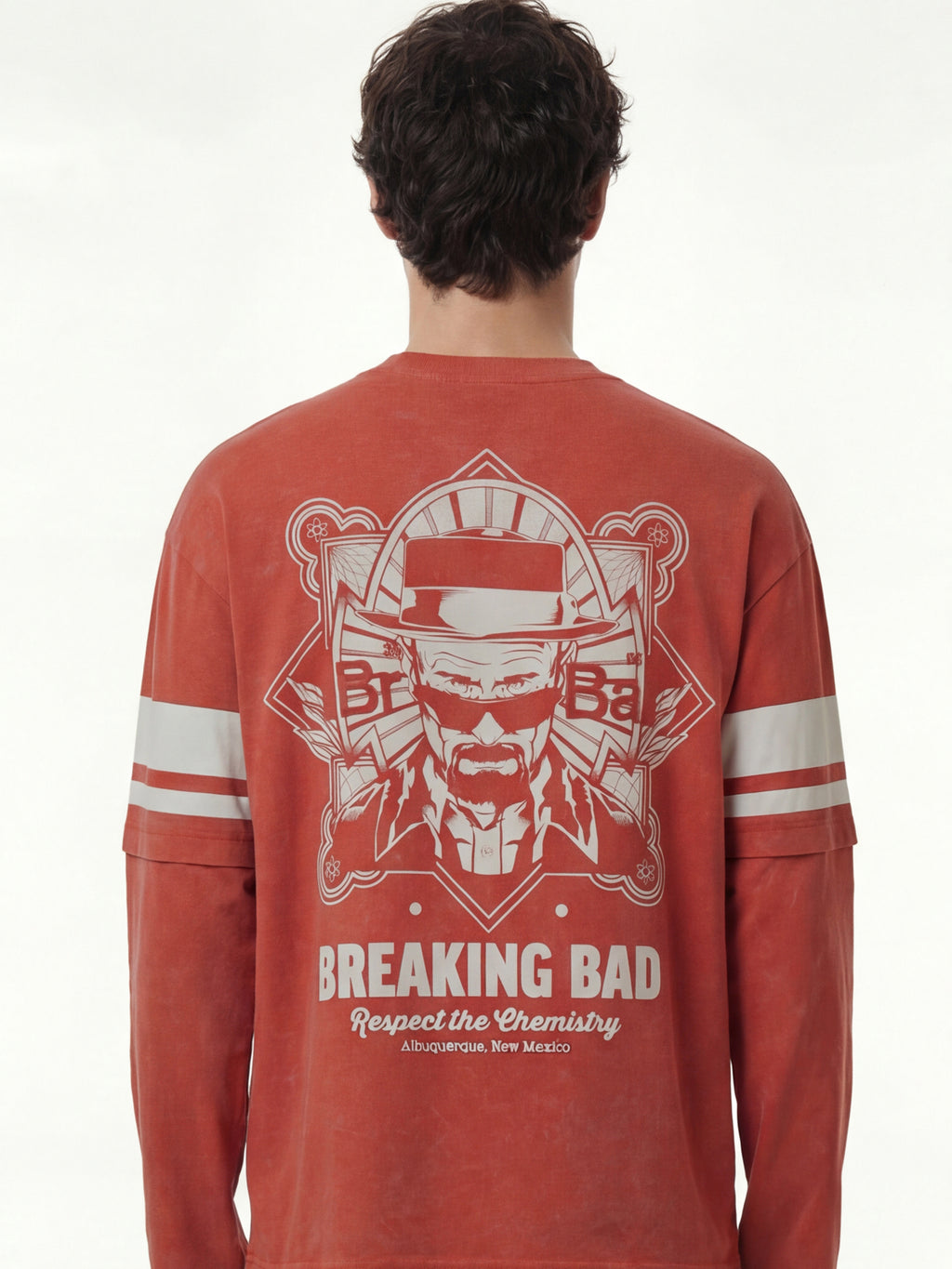 Highlander Men Brown Breaking Bad Printed Round Neck Oversized Fit T-Shirt - Brown - Image 3
