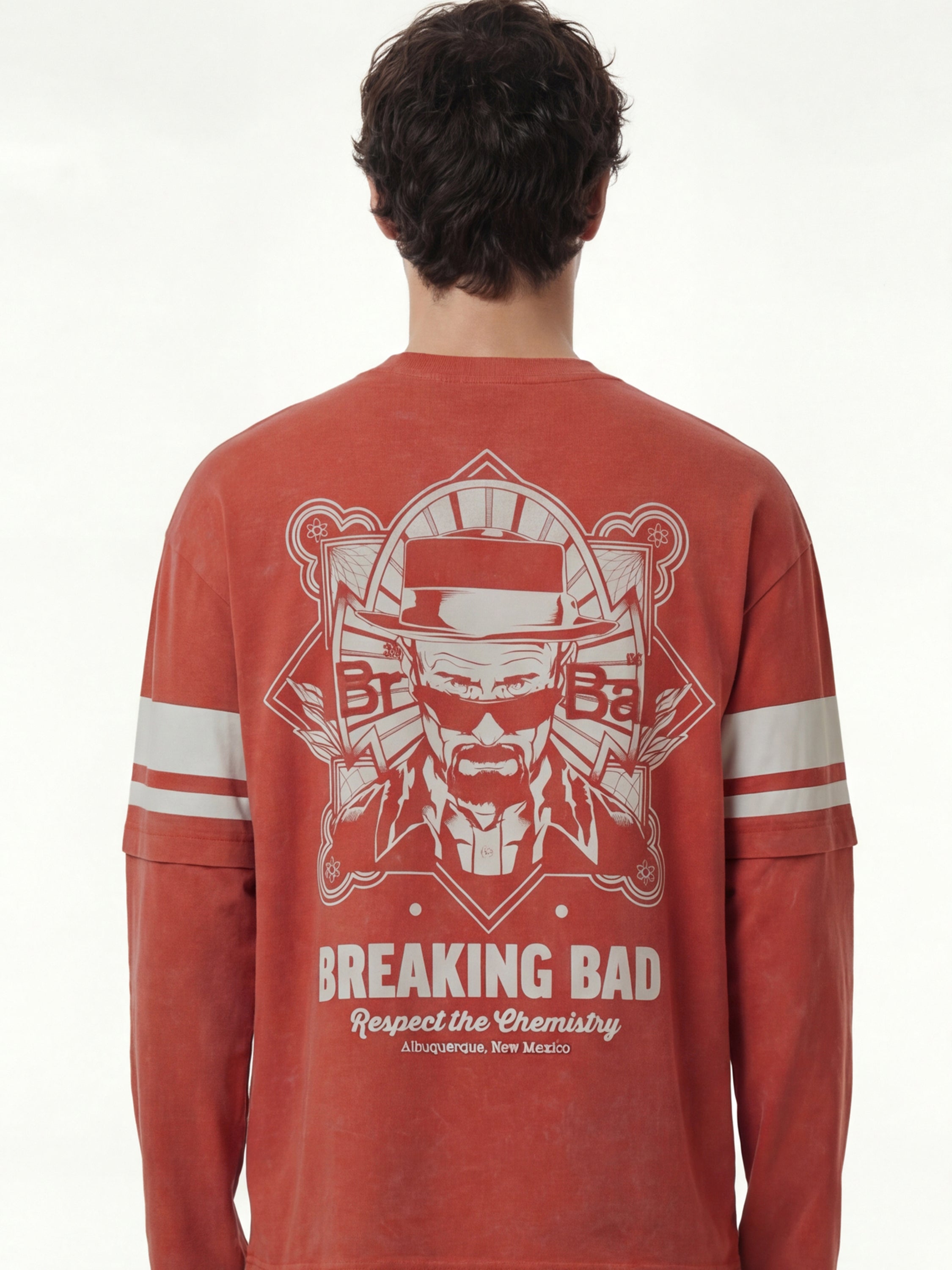 Highlander Men Brown Breaking Bad Printed Round Neck Oversized Fit T-Shirt - Brown - Image 3