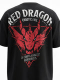 Highlander Men Black Dungeons & Dragons Printed Round Neck Oversized Fit T-Shirt - Black - Image 1