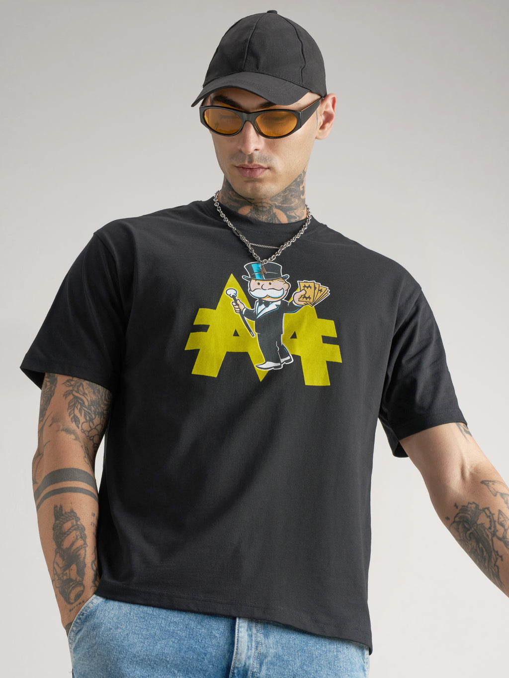 Hasbro By Highlander Men Black Printed Round Neck T-Shirt - Black - Image 3