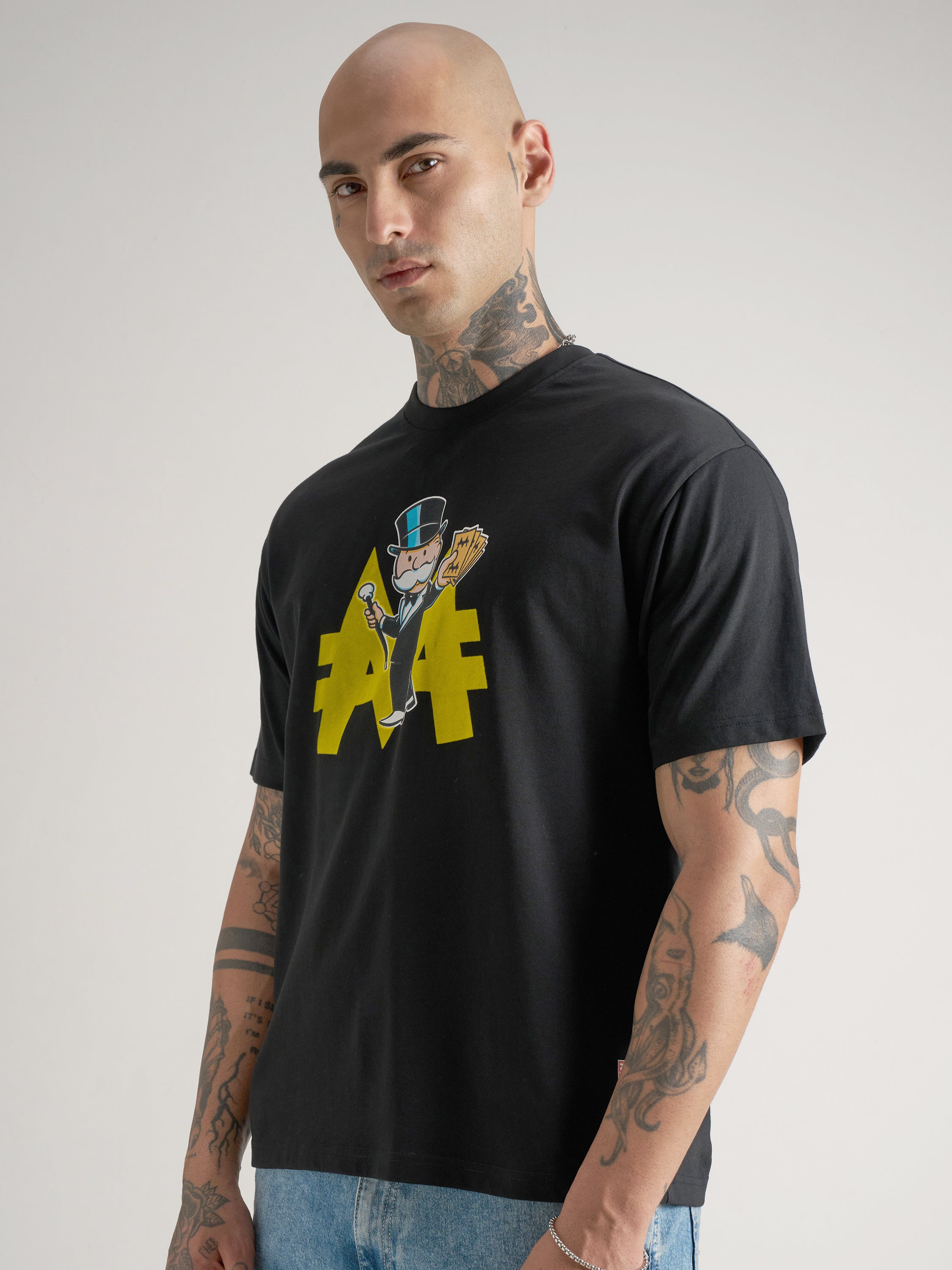 Hasbro By Highlander Men Black Printed Round Neck T-Shirt - Black - Image 4