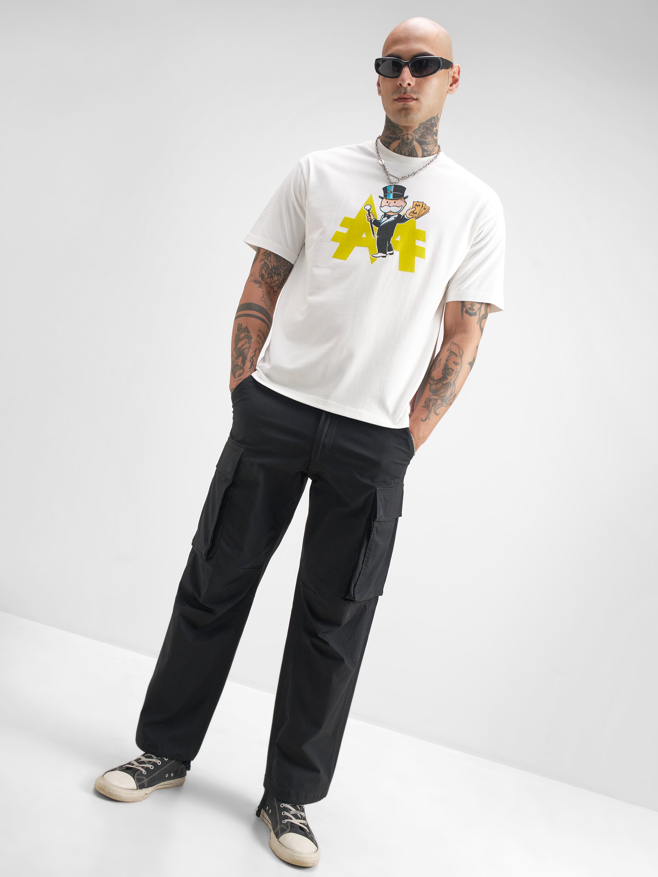 Hasbro By Highlander Men White Printed Round Neck T-Shirt - White - Image 2