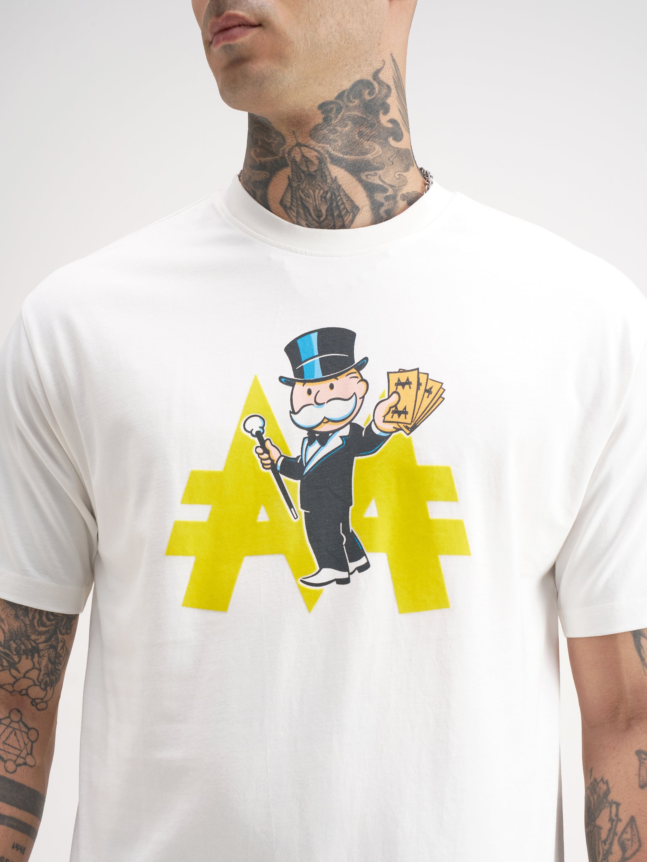 Hasbro By Highlander Men White Printed Round Neck T-Shirt - White - Image 7