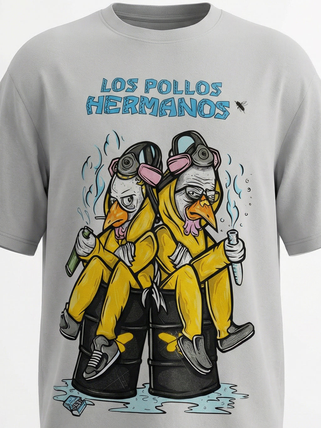 Highlander Men Grey Breaking Bad Printed Round Neck T-Shirt - Grey - Image 1