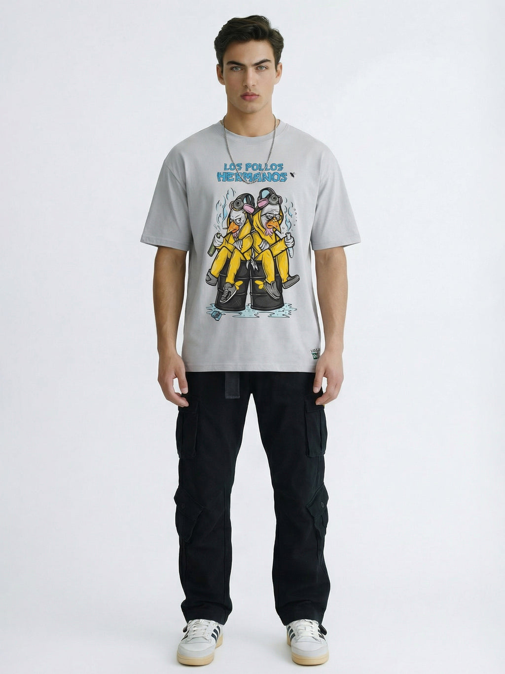 Highlander Men Grey Breaking Bad Printed Round Neck T-Shirt - Grey - Image 2