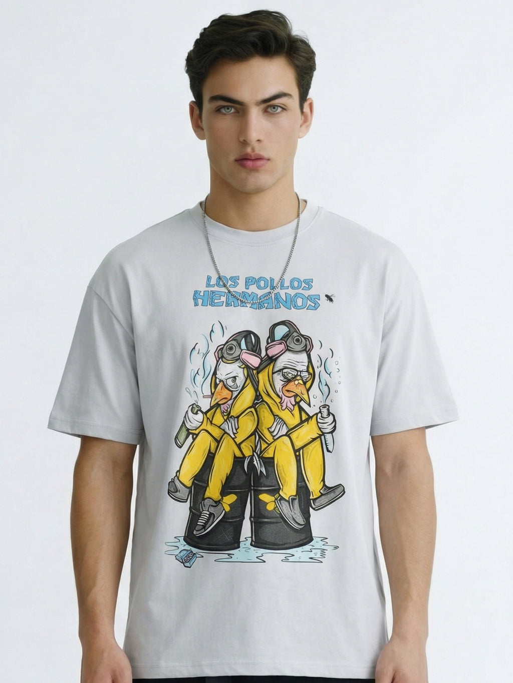 Highlander Men Grey Breaking Bad Printed Round Neck T-Shirt - Grey - Image 7