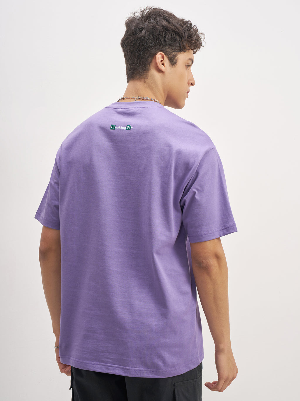 Highlander Men Purple Breaking Bad Printed Round Neck T-Shirt - Purple - Image 3