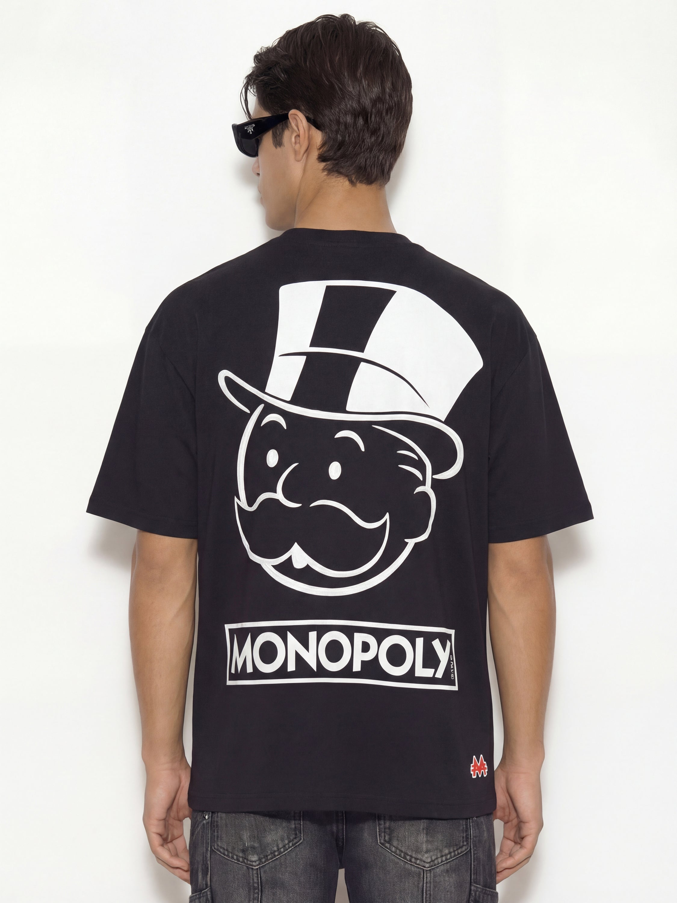 Highlander Men Black Monopoly Printed Round Neck T-Shirt - Black - Image 5